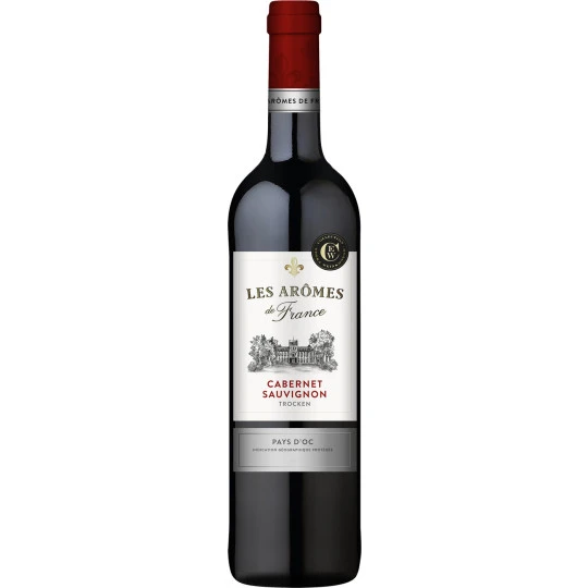 Arômes De France Cabernet Sauvignon Rotwein Trocken 0,75L 3 Arômes De France Cabernet Sauvignon Rotwein Trocken 0,75L
